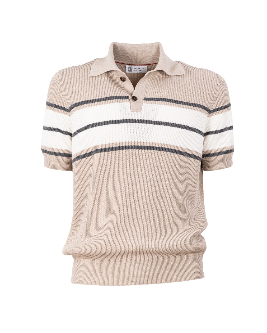 shop BRUNELLO CUCINELLI Saldi Polo: Brunello Cucinelli polo in cotone.
Colletto.
Maniche corte.
Righe.
Composizione: 100% cotone.
Made in Italy.. M29200505-CUL26 number 2747249